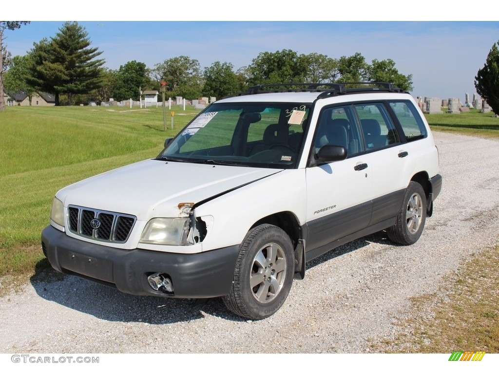 2001 Forester 2.5 L - Aspen White / Gray photo #27