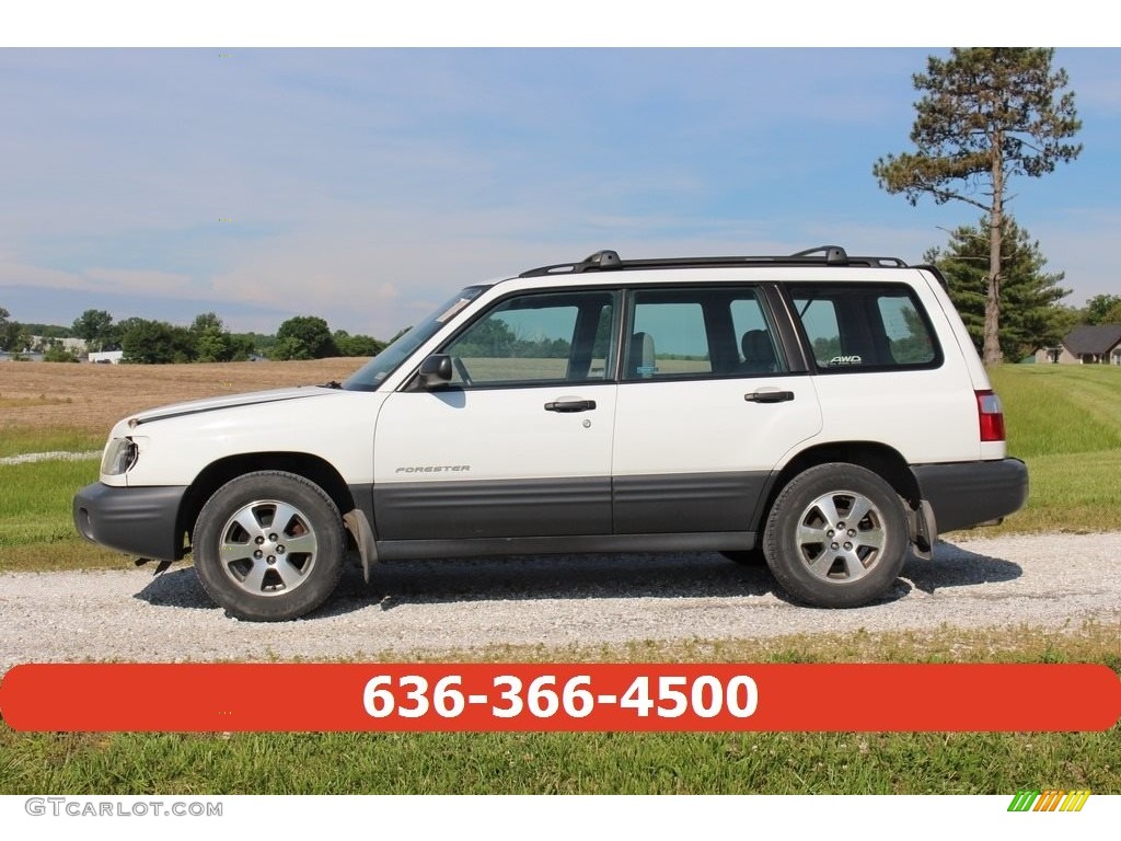 2001 Forester 2.5 L - Aspen White / Gray photo #28