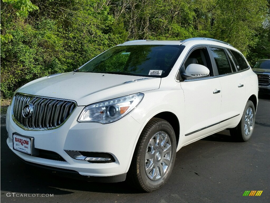 2016 Enclave Leather - Summit White / Light Titanium/Dark Titanium photo #1