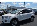 2017 White Platinum Ford Escape Titanium  photo #3