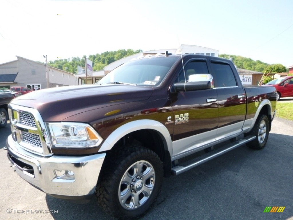 2015 2500 Laramie Crew Cab 4x4 - Western Brown / Canyon Brown/Light Frost Beige photo #1