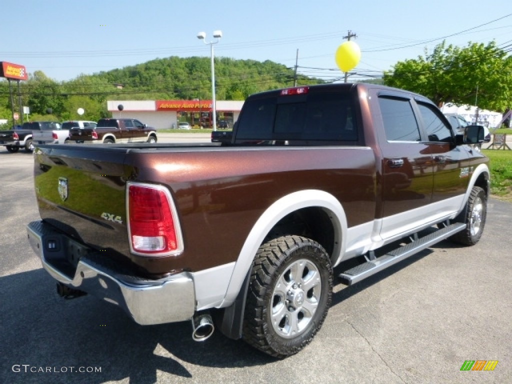 2015 2500 Laramie Crew Cab 4x4 - Western Brown / Canyon Brown/Light Frost Beige photo #8