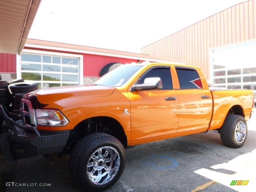 2015 2500 Tradesman Crew Cab 4x4 - Omaha Orange / Black/Diesel Gray photo #1