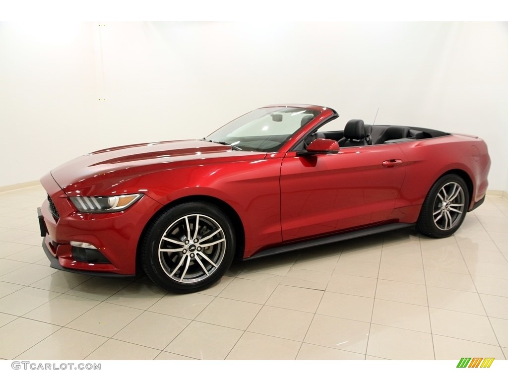 2016 Mustang EcoBoost Premium Convertible - Ruby Red Metallic / Ebony photo #4