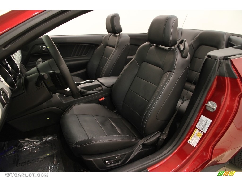 2016 Ford Mustang EcoBoost Premium Convertible Front Seat Photo #113225776