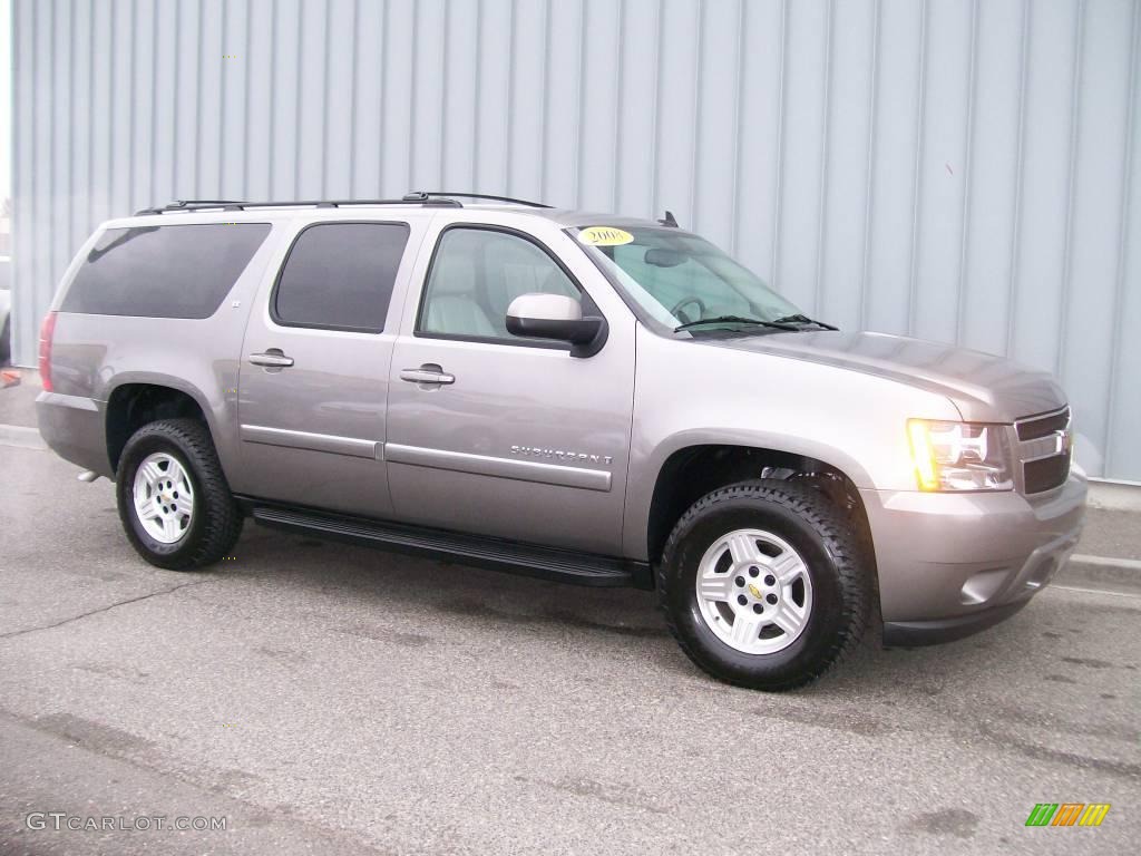 2008 Suburban 1500 LT 4x4 - Gold Mist Metallic / Light Titanium/Dark Titanium photo #1