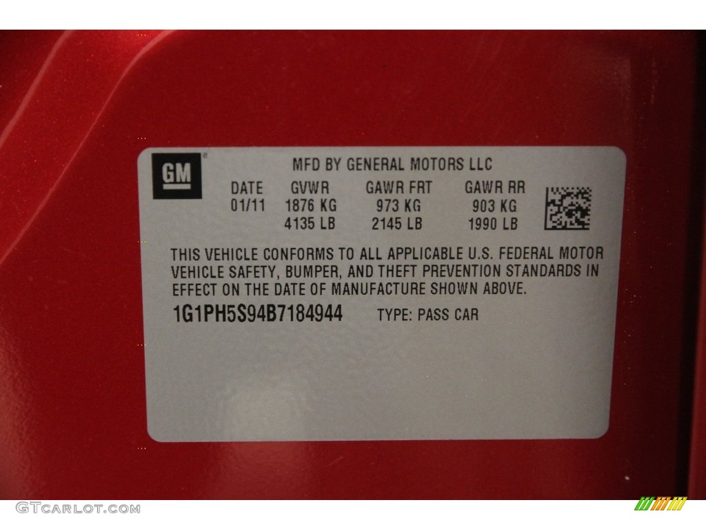 2011 Cruze LTZ - Crystal Red Metallic Tintcoat / Cocoa/Light Neutral Leather photo #15