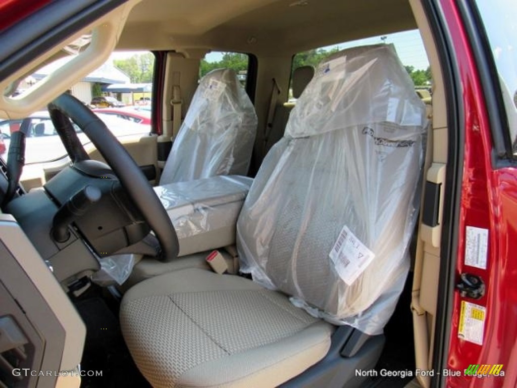 2016 F150 XLT SuperCab 4x4 - Ruby Red / Medium Earth Gray photo #11