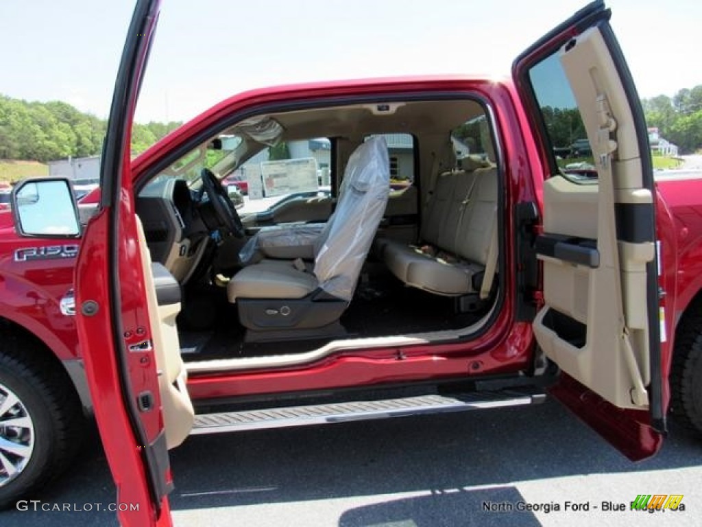 2016 F150 XLT SuperCab 4x4 - Ruby Red / Medium Earth Gray photo #13