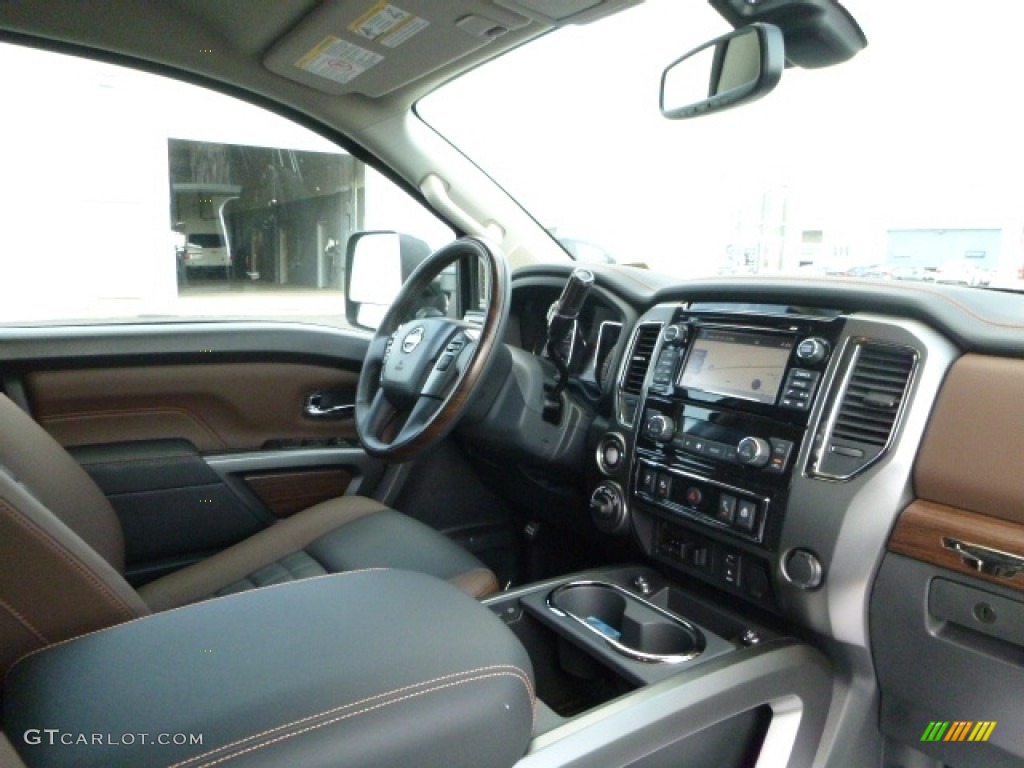 2016 TITAN XD Platinum Reserve Crew Cab 4x4 - Java Metallic / Platinum Reserve Black/Brown Leather photo #4