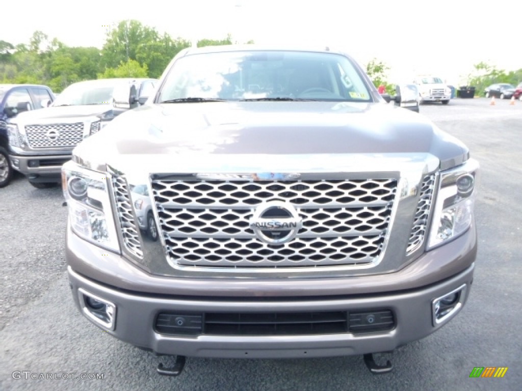 2016 TITAN XD Platinum Reserve Crew Cab 4x4 - Java Metallic / Platinum Reserve Black/Brown Leather photo #12