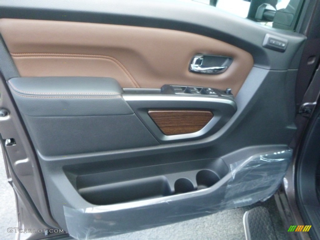 2016 TITAN XD Platinum Reserve Crew Cab 4x4 - Java Metallic / Platinum Reserve Black/Brown Leather photo #14