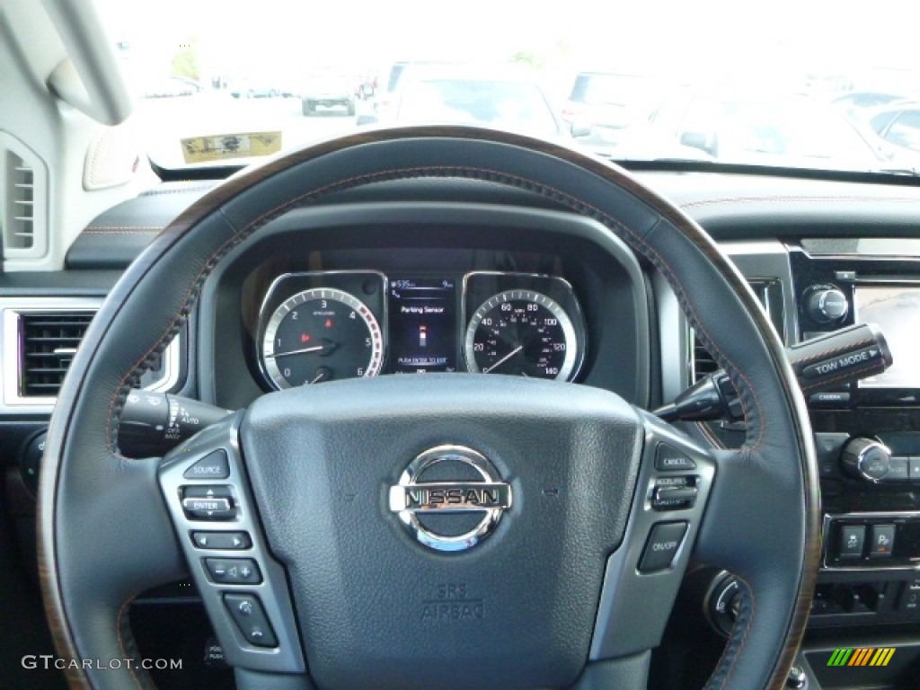 2016 TITAN XD Platinum Reserve Crew Cab 4x4 - Java Metallic / Platinum Reserve Black/Brown Leather photo #19