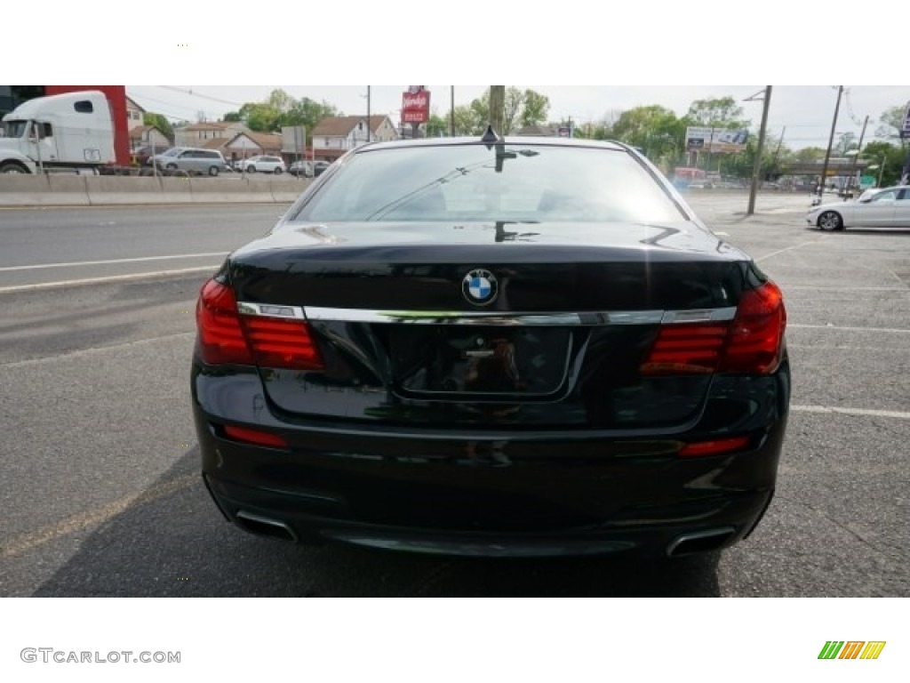 2013 7 Series 750i xDrive Sedan - Individual Azurite Black Metallic / Black photo #6