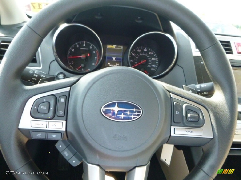 2016 Subaru Outback 2.5i Warm Ivory Steering Wheel Photo #113234718