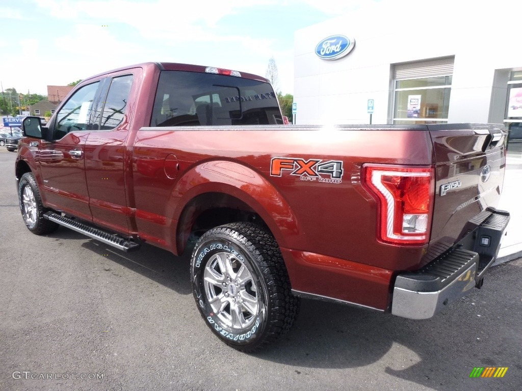 2016 F150 XLT SuperCab 4x4 - Bronze Fire / Medium Earth Gray photo #7