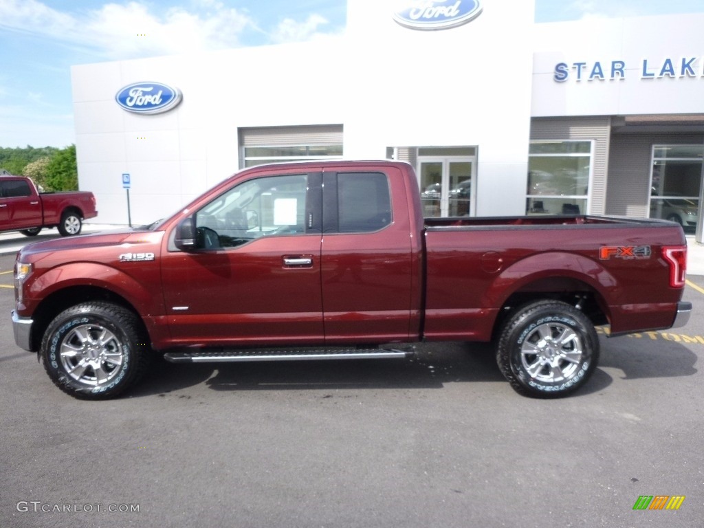 2016 F150 XLT SuperCab 4x4 - Bronze Fire / Medium Earth Gray photo #8