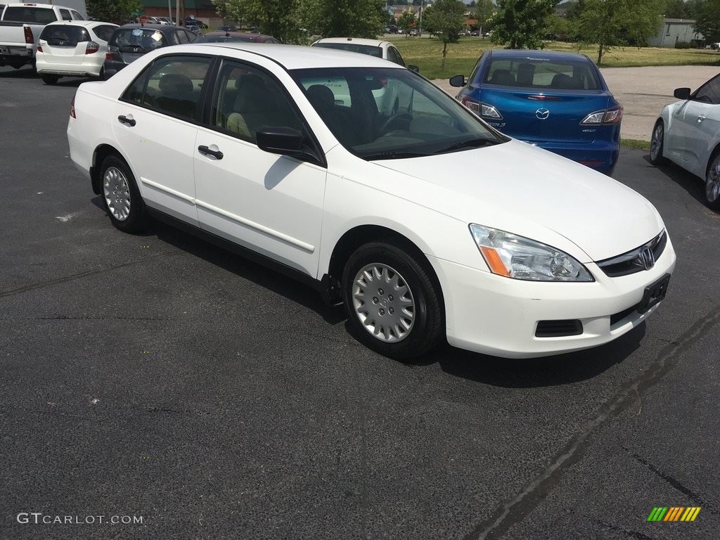 2007 Accord Value Package Sedan - Taffeta White / Ivory photo #1