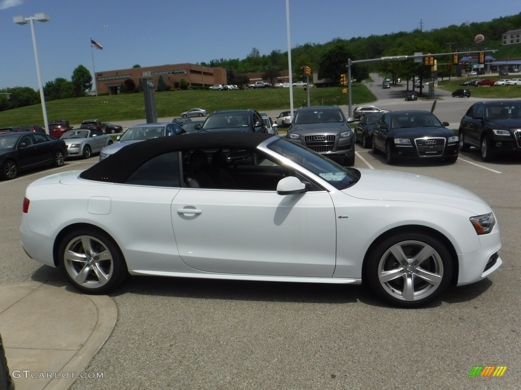 2016 A5 Premium Plus quattro Convertible - Glacier White Metallic / Black photo #12