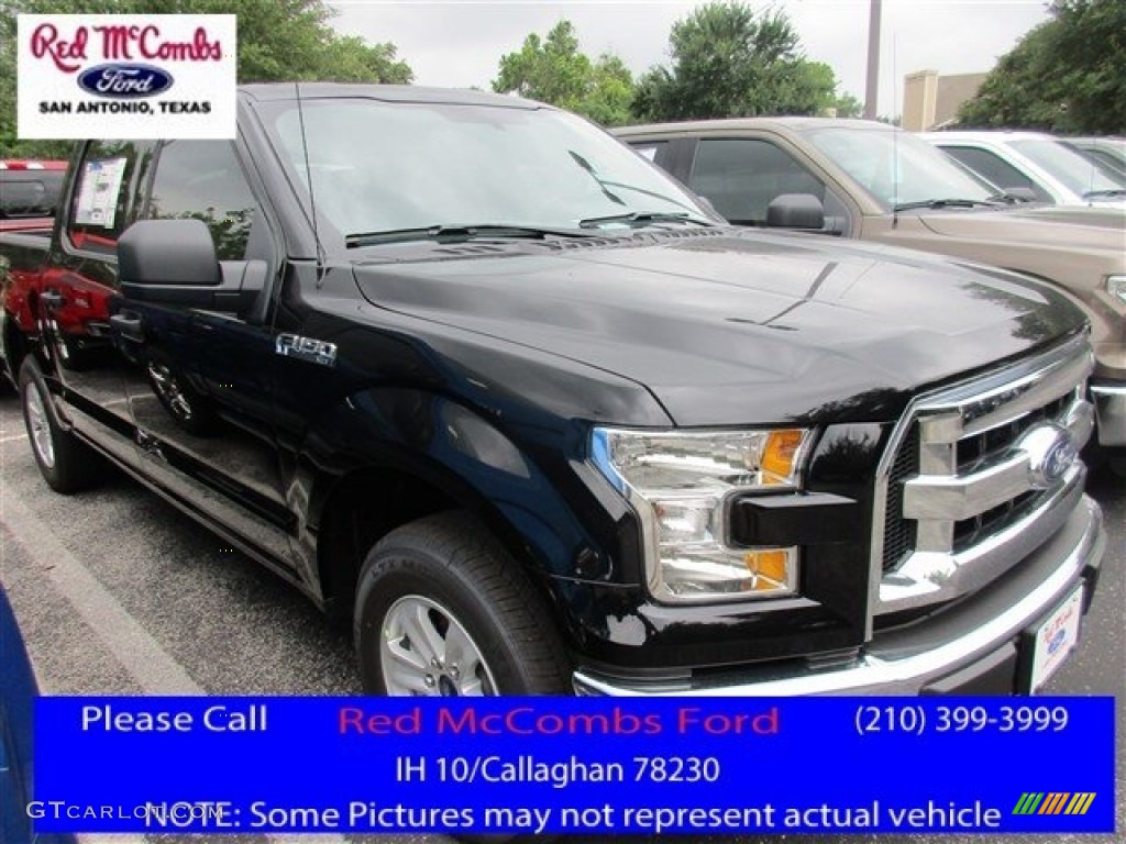 2016 F150 XLT SuperCrew - Shadow Black / Medium Earth Gray photo #1