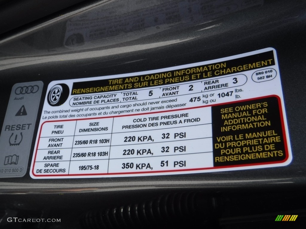 2016 Q5 2.0 TFSI Premium quattro - Monsoon Gray Metallic / Black photo #39