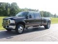 Black 2007 Ford F350 Super Duty Lariat Crew Cab 4x4 Dually