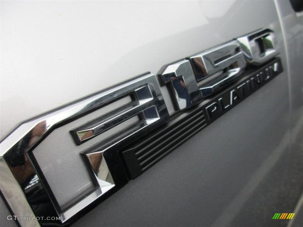 2016 F150 Platinum SuperCrew - Ingot Silver / Black photo #3