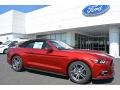 Ruby Red Metallic 2016 Ford Mustang EcoBoost Premium Convertible Exterior