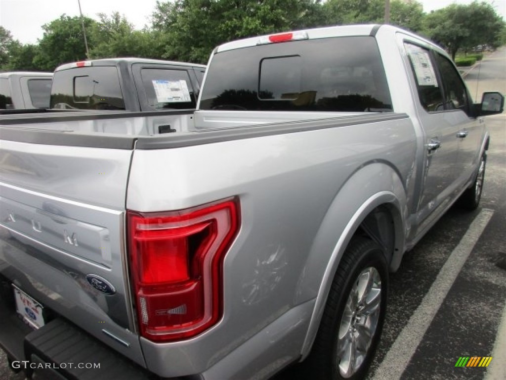 2016 F150 Platinum SuperCrew - Ingot Silver / Black photo #7
