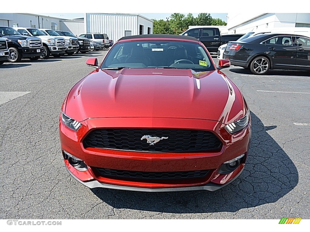 2016 Mustang EcoBoost Premium Convertible - Ruby Red Metallic / Ebony photo #4