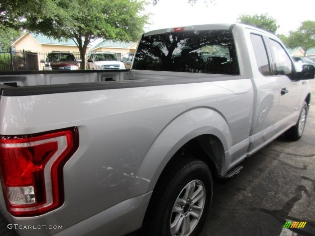 2016 F150 XLT SuperCab - Ingot Silver / Medium Earth Gray photo #8