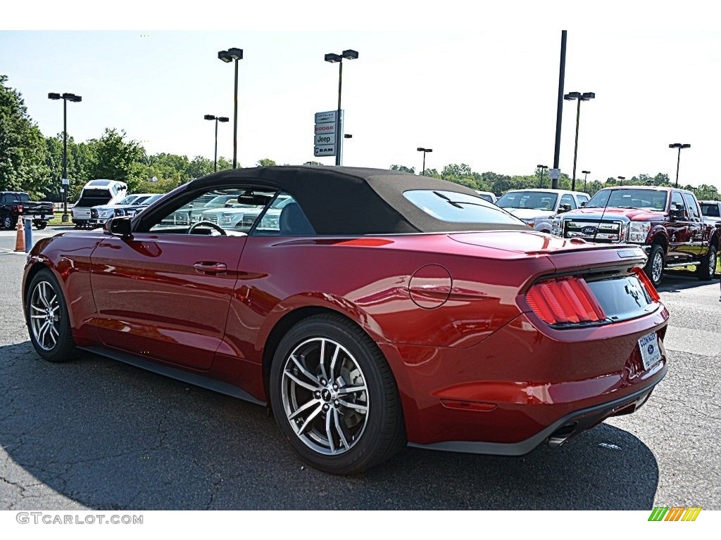 2016 Ruby Red Metallic Ford Mustang Ecoboost Premium Convertible 2016 Mustang Ecoboost Premium Convertible Ruby Red Metallic Ebony Photo 22