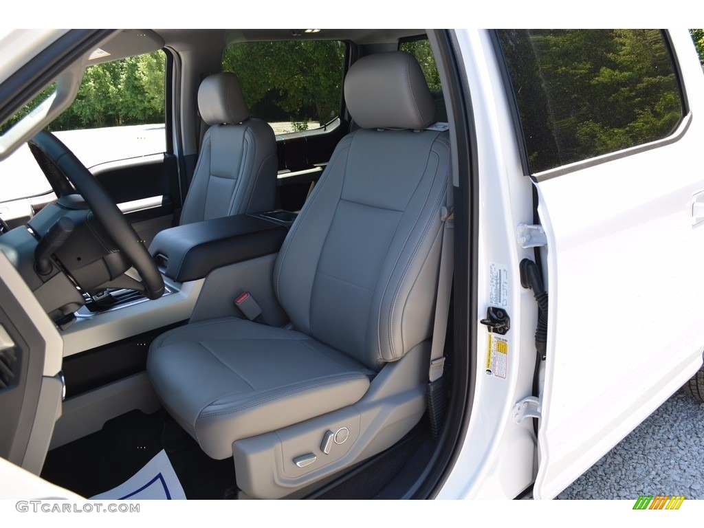 2016 F150 Lariat SuperCrew 4x4 - Oxford White / Medium Earth Gray photo #17