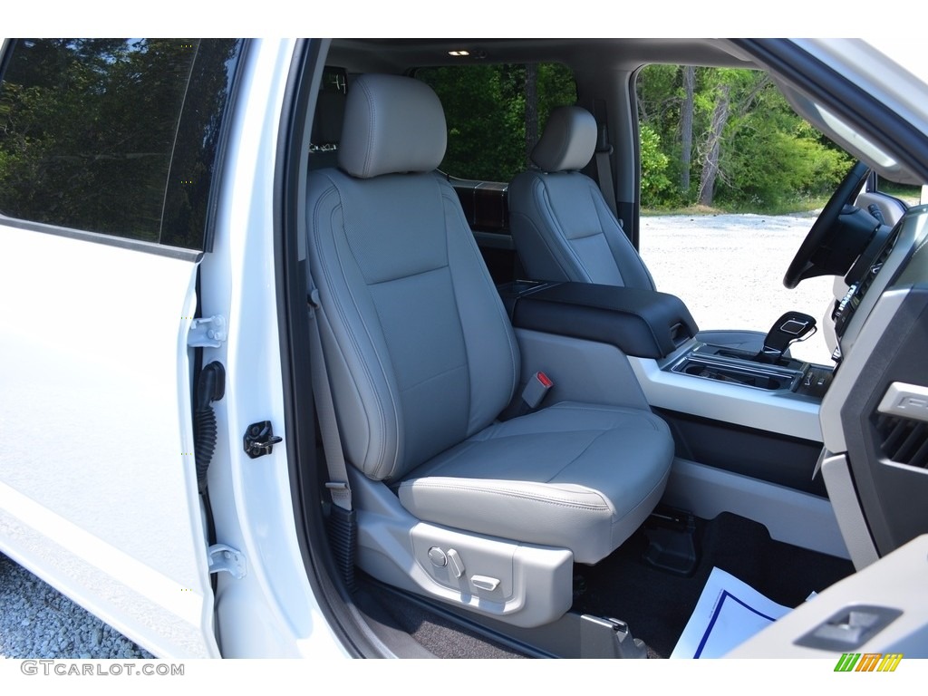 2016 F150 Lariat SuperCrew 4x4 - Oxford White / Medium Earth Gray photo #25