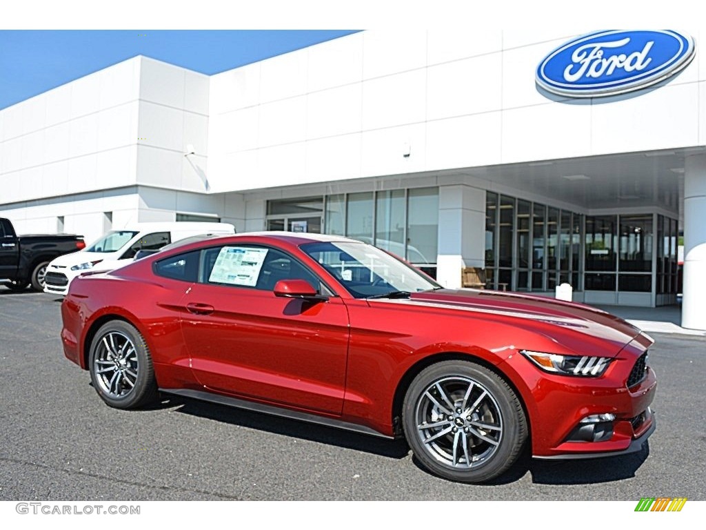 2016 Mustang EcoBoost Coupe - Ruby Red Metallic / Ebony photo #1