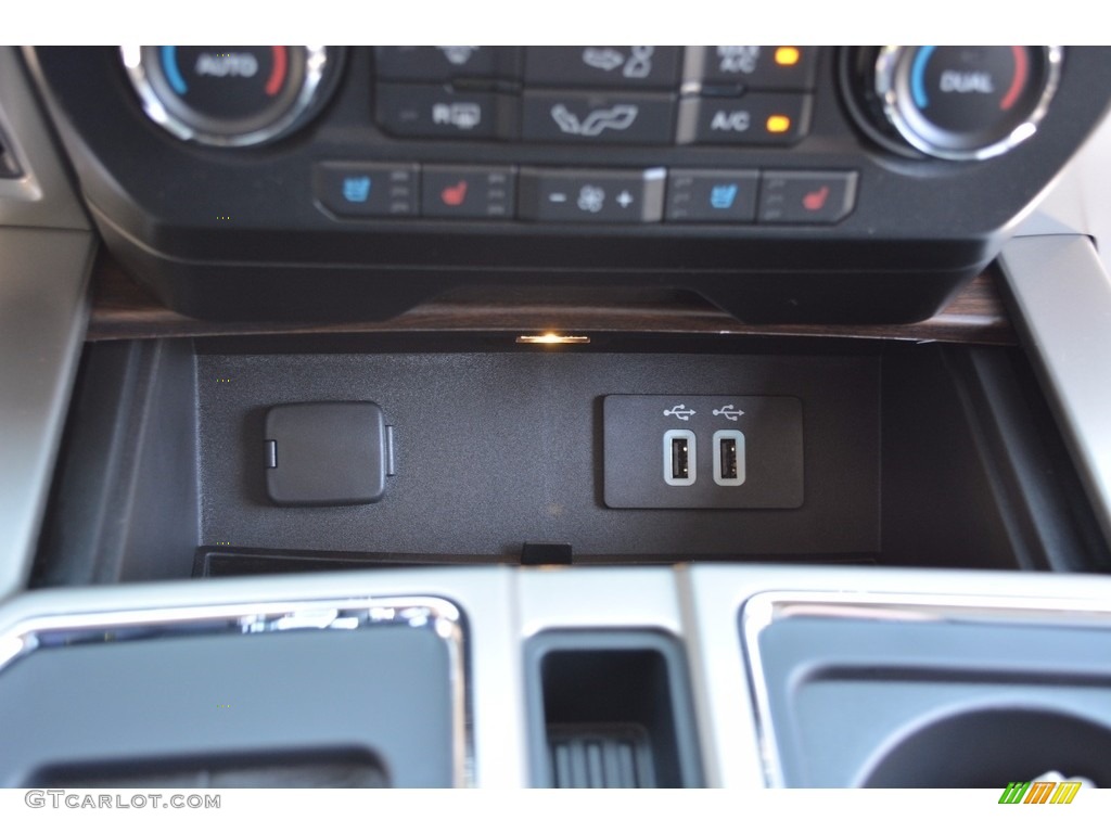 2016 F150 Lariat SuperCrew 4x4 - Oxford White / Medium Earth Gray photo #43