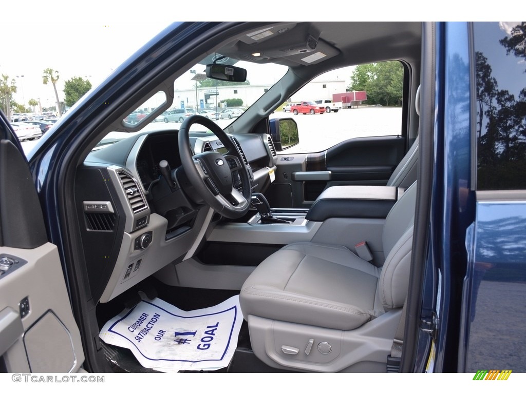 2016 F150 Lariat SuperCrew 4x4 - Blue Jeans / Medium Earth Gray photo #16