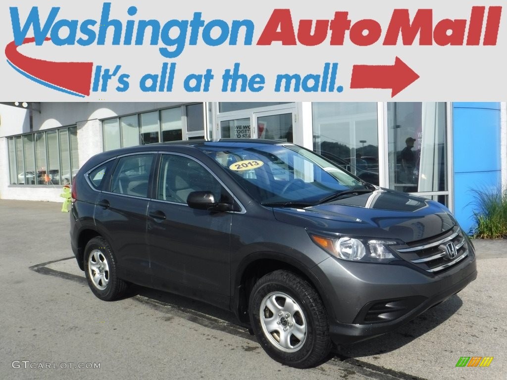 2013 CR-V LX AWD - Polished Metal Metallic / Gray photo #1