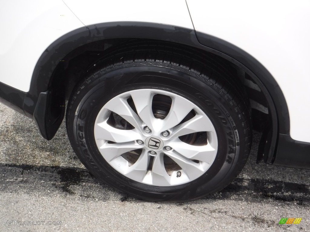 2013 CR-V EX AWD - White Diamond Pearl / Beige photo #3