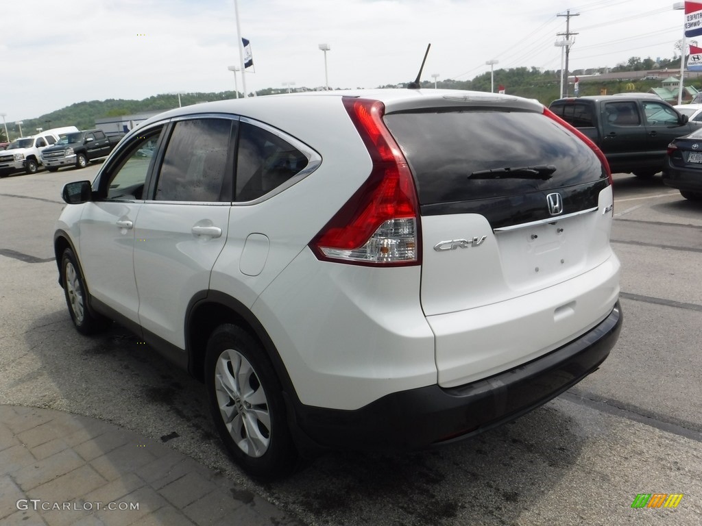 2013 CR-V EX AWD - White Diamond Pearl / Beige photo #8