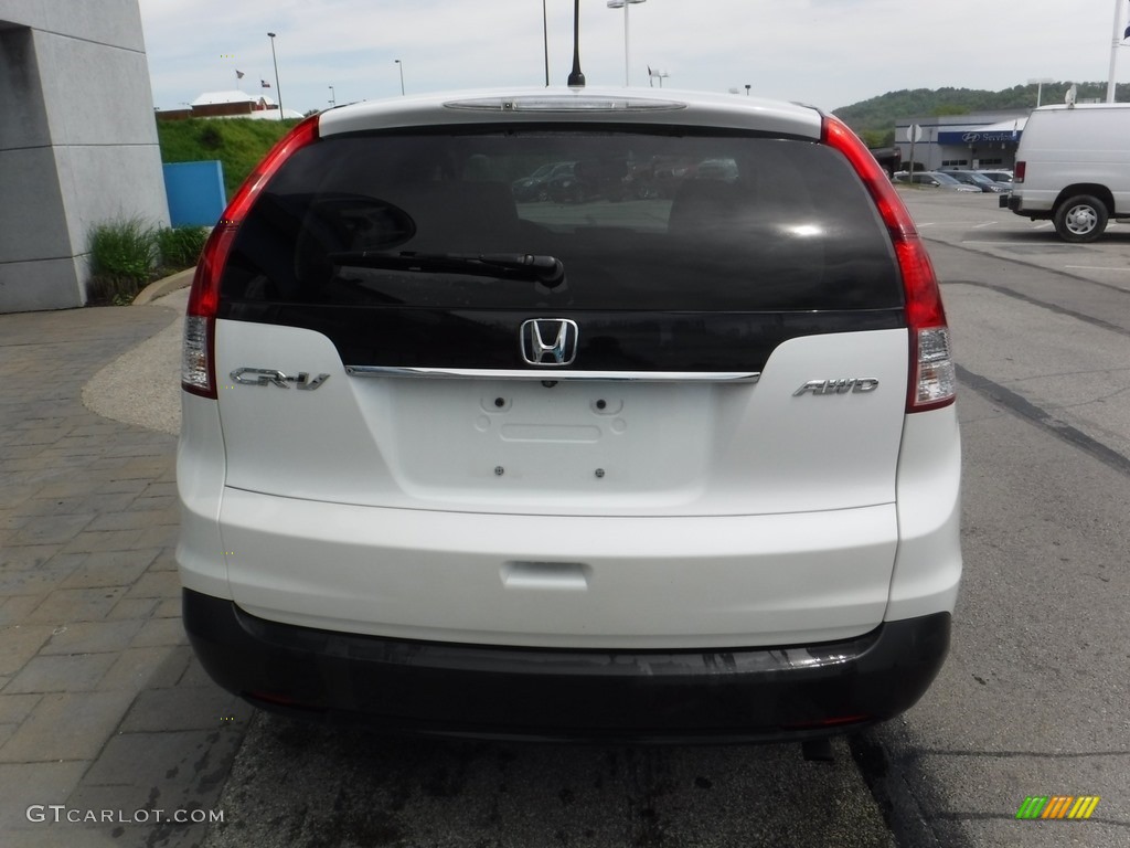 2013 CR-V EX AWD - White Diamond Pearl / Beige photo #9