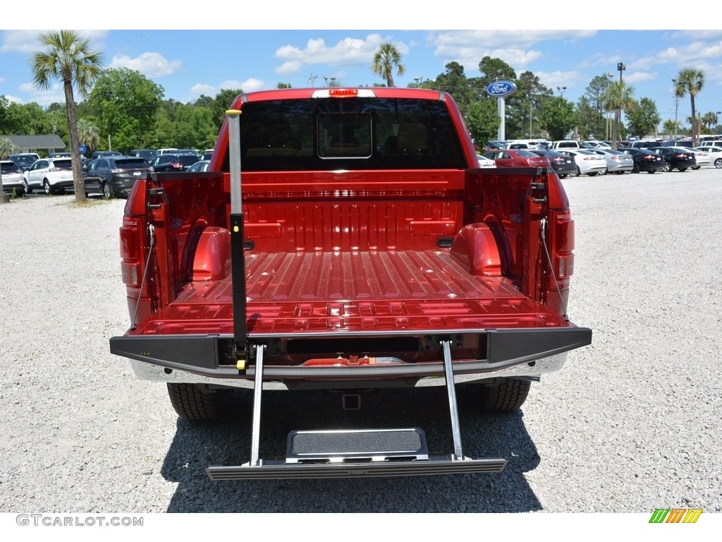 2016 F150 Lariat SuperCrew 4x4 - Ruby Red / Medium Light Camel photo #6