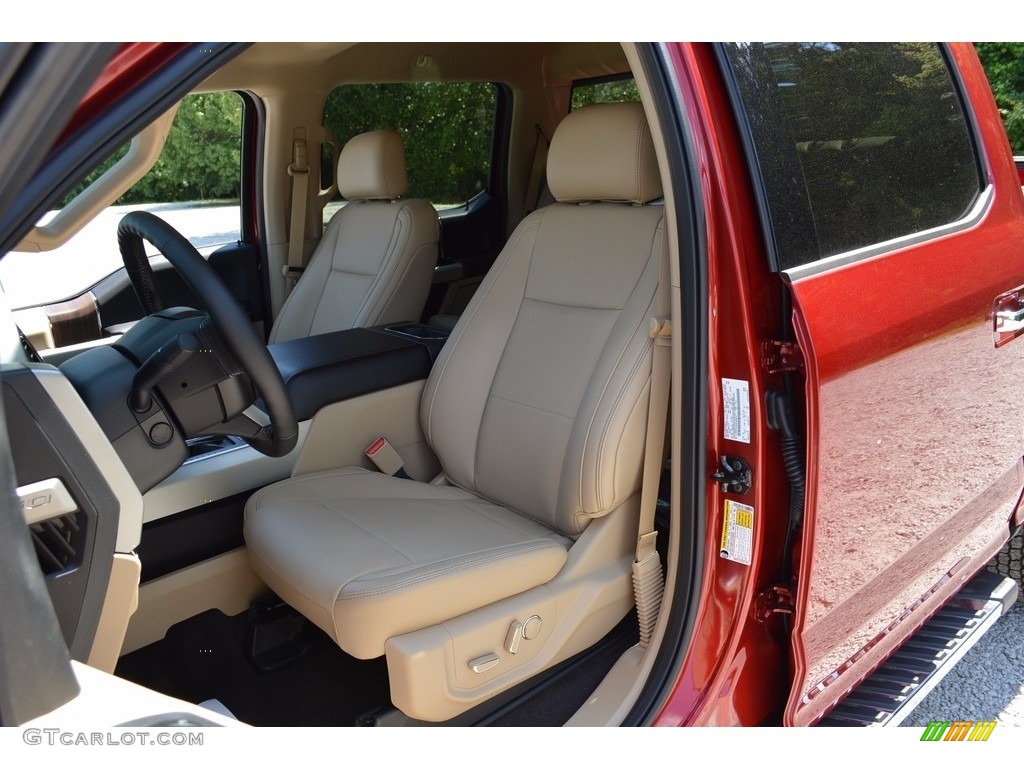 2016 F150 Lariat SuperCrew 4x4 - Ruby Red / Medium Light Camel photo #15