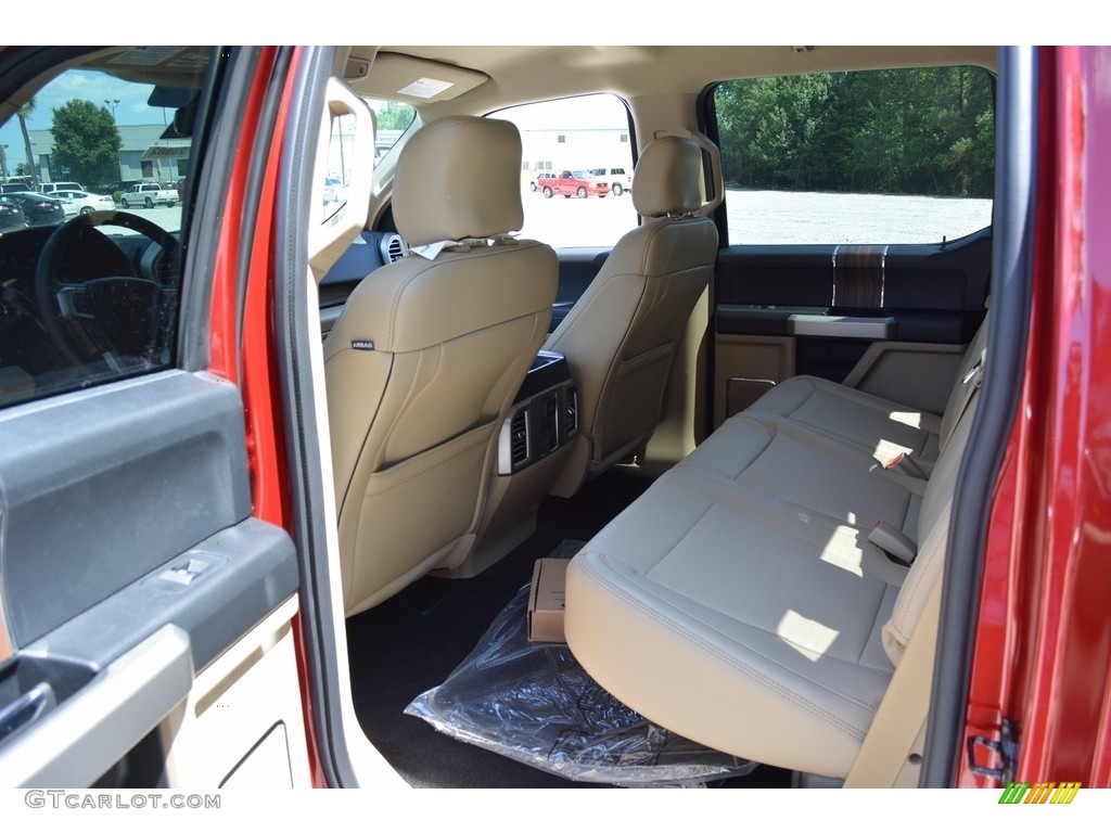 2016 F150 Lariat SuperCrew 4x4 - Ruby Red / Medium Light Camel photo #18
