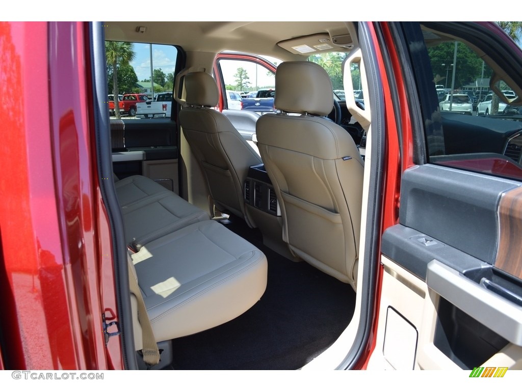2016 F150 Lariat SuperCrew 4x4 - Ruby Red / Medium Light Camel photo #20