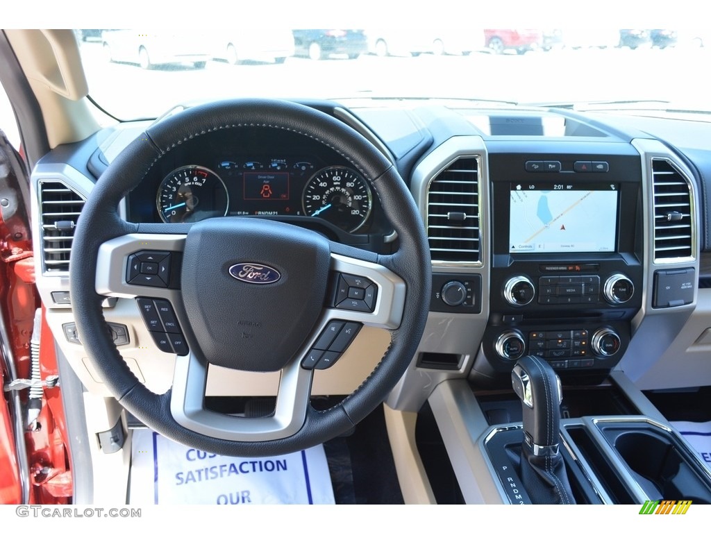 2016 F150 Lariat SuperCrew 4x4 - Ruby Red / Medium Light Camel photo #28
