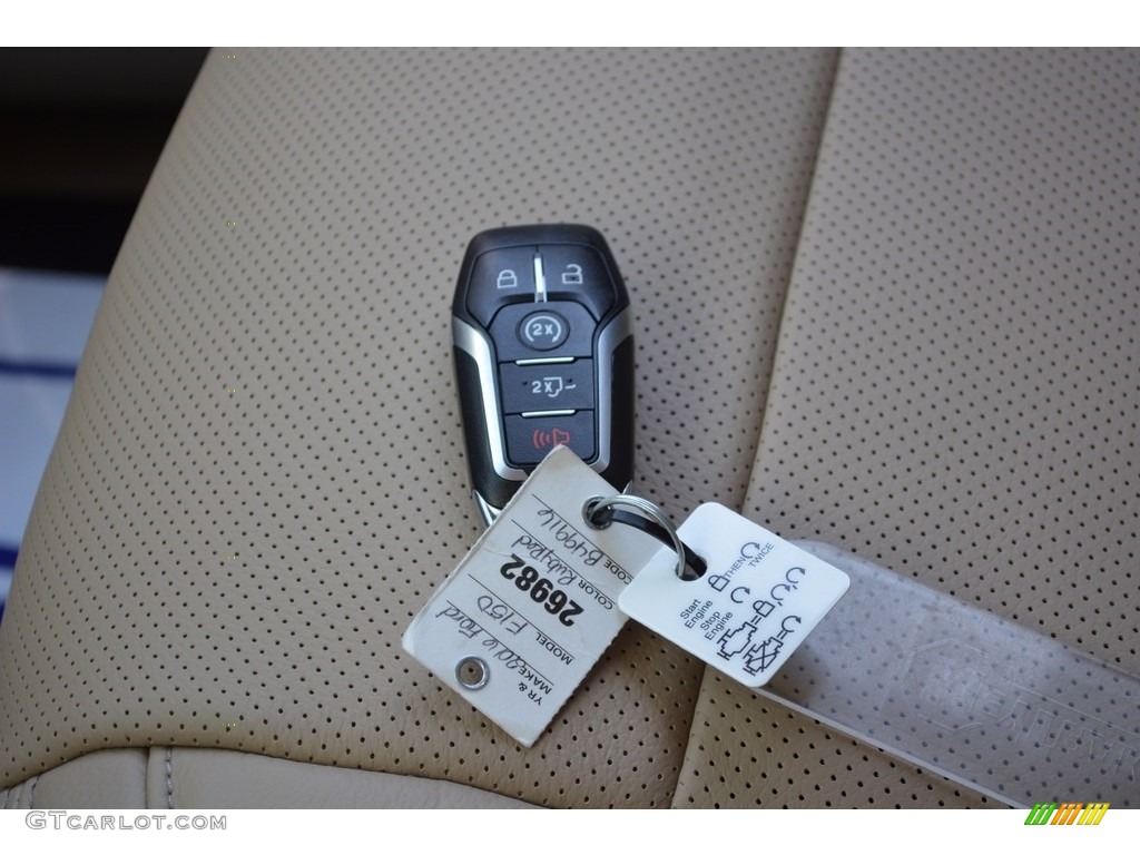 2016 F150 Lariat SuperCrew 4x4 - Ruby Red / Medium Light Camel photo #57