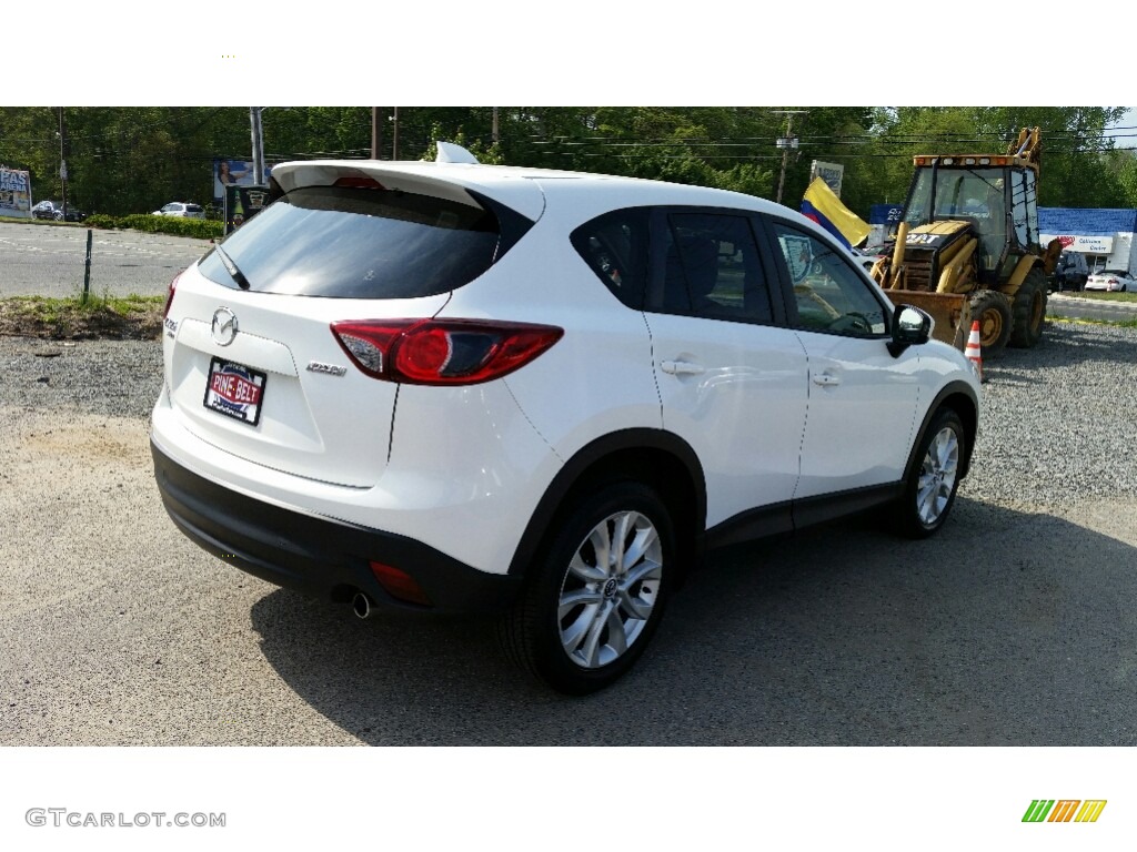 2014 CX-5 Grand Touring AWD - Crystal White Pearl Mica / Sand photo #7