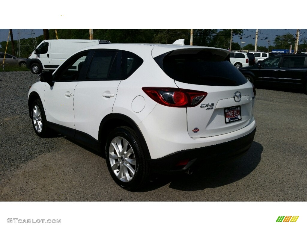 2014 CX-5 Grand Touring AWD - Crystal White Pearl Mica / Sand photo #11