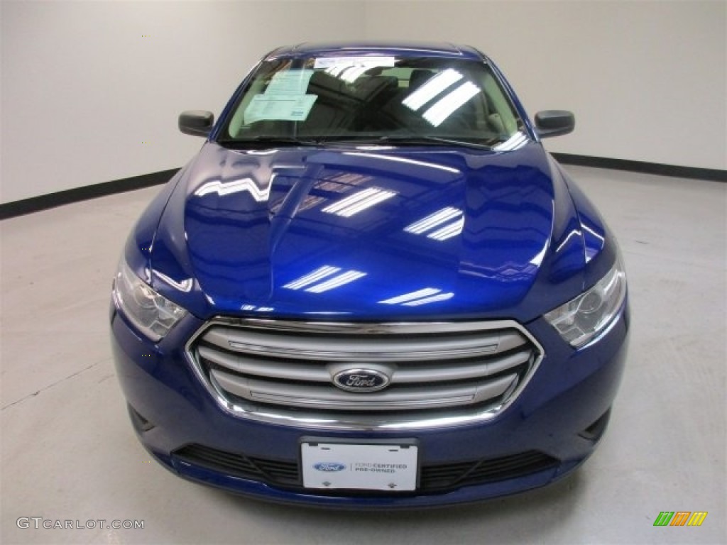 2014 Taurus SE - Deep Impact Blue / Dune photo #2